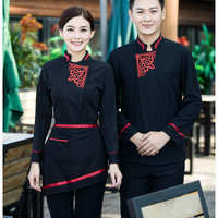批發(fā)訂做服務(wù)員工作服 專(zhuān)業(yè)形象與清洗服務(wù)的雙重保障